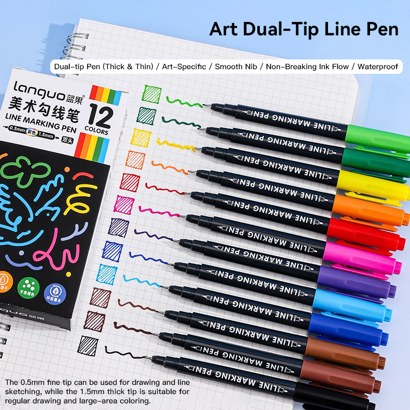 Correction Pen Fine - LANGUO Colorful Line Drawing Pen Set