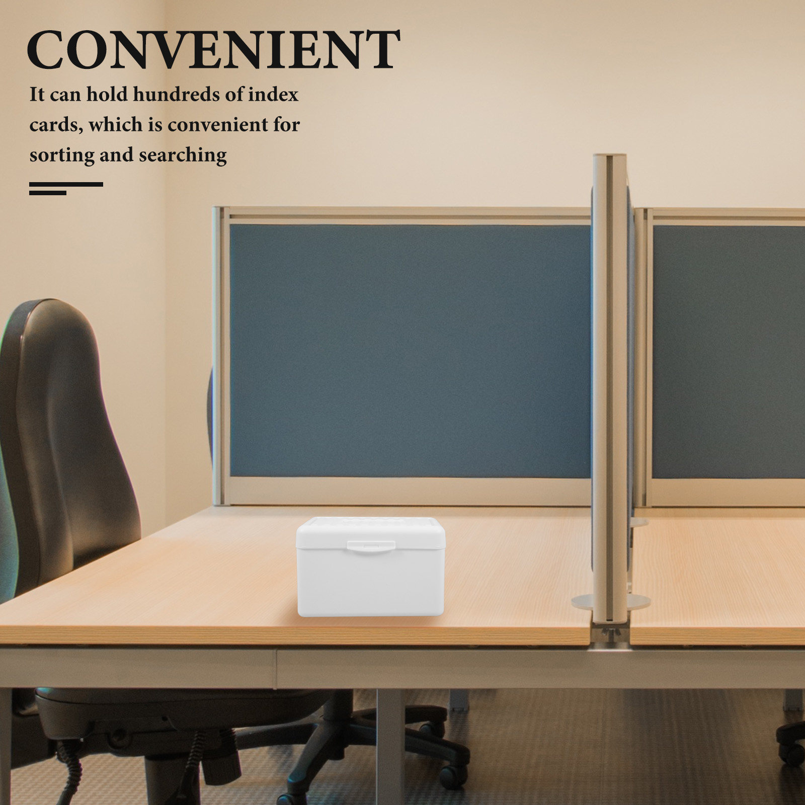 Card Index Box - Efficient Office Cards Container Stylish Card