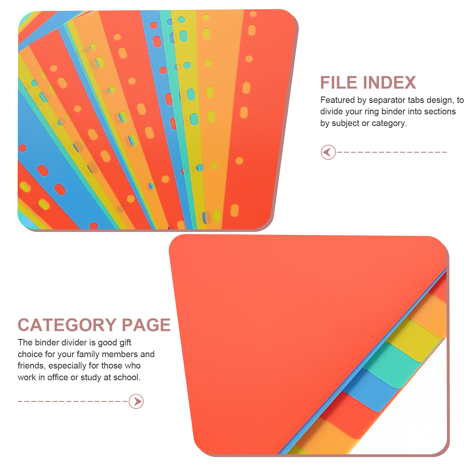 A4 Index Pages Plastic Binder  - đánh giá và giá Tab Divider A4