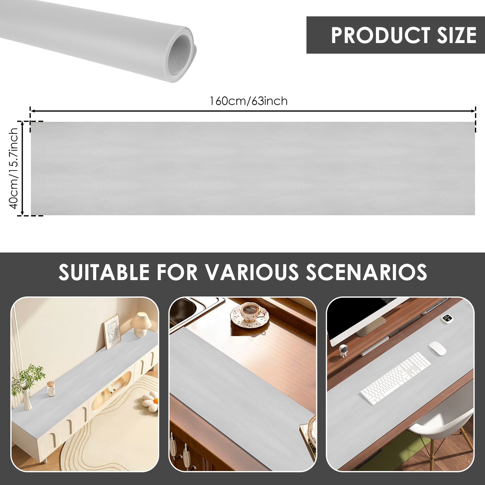 63Inch Waterproof Desk Mat PVC - đánh giá và giá Leather Desk Pad
