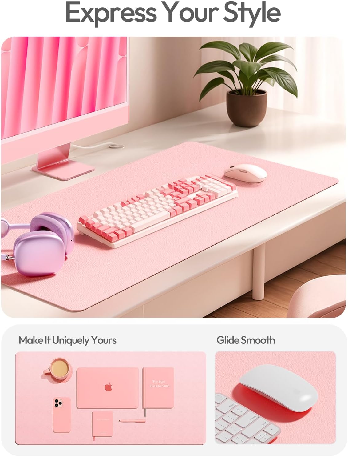 PU Leather Desk Protector with - đánh giá và giá Leather Desk Pad
