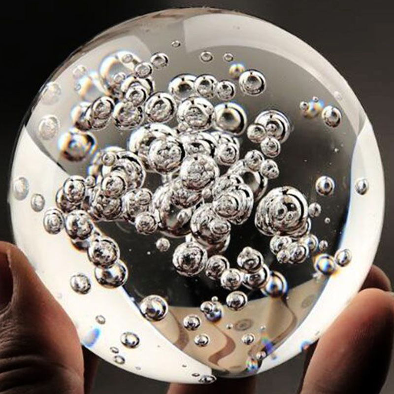 40/60/80MM Clear Bubble Crysta - đánh giá và giá Paper Weight Crystal