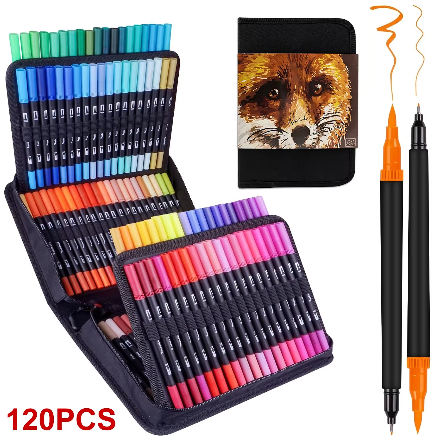 Dual Brush Pens Art Markers, 2 - đánh giá và giá Correction Pen Fine