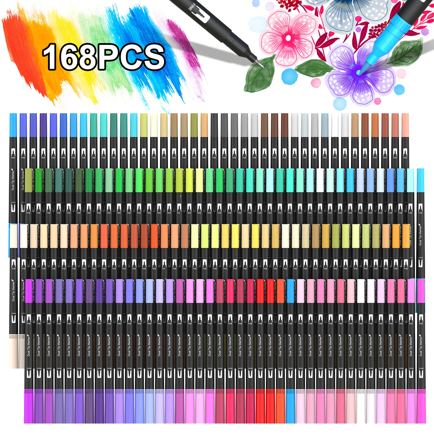Dual Brush Pens Art Markers, 2 - đánh giá và giá Correction Pen Fine
