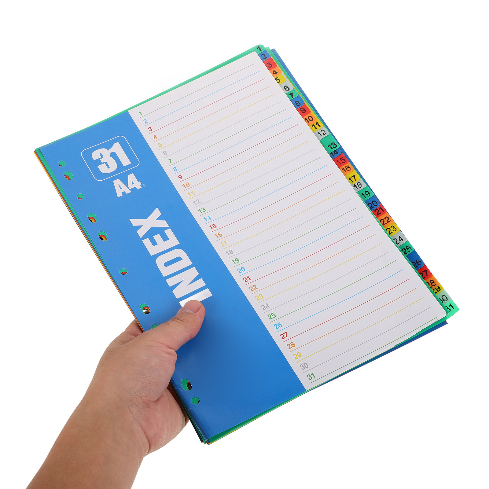 1Set A4 11-Hole PP Index Divid - đánh giá và giá Tab Divider A4