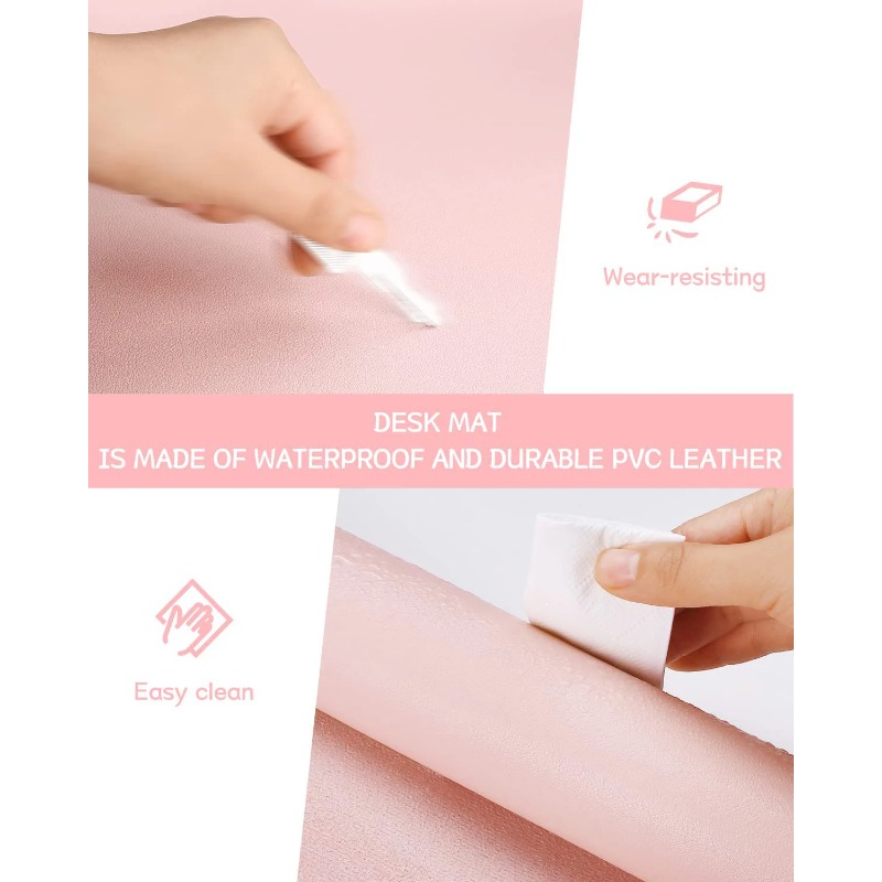 Desk Mat Waterproof PVC Mouse  - đánh giá và giá Leather Desk Pad