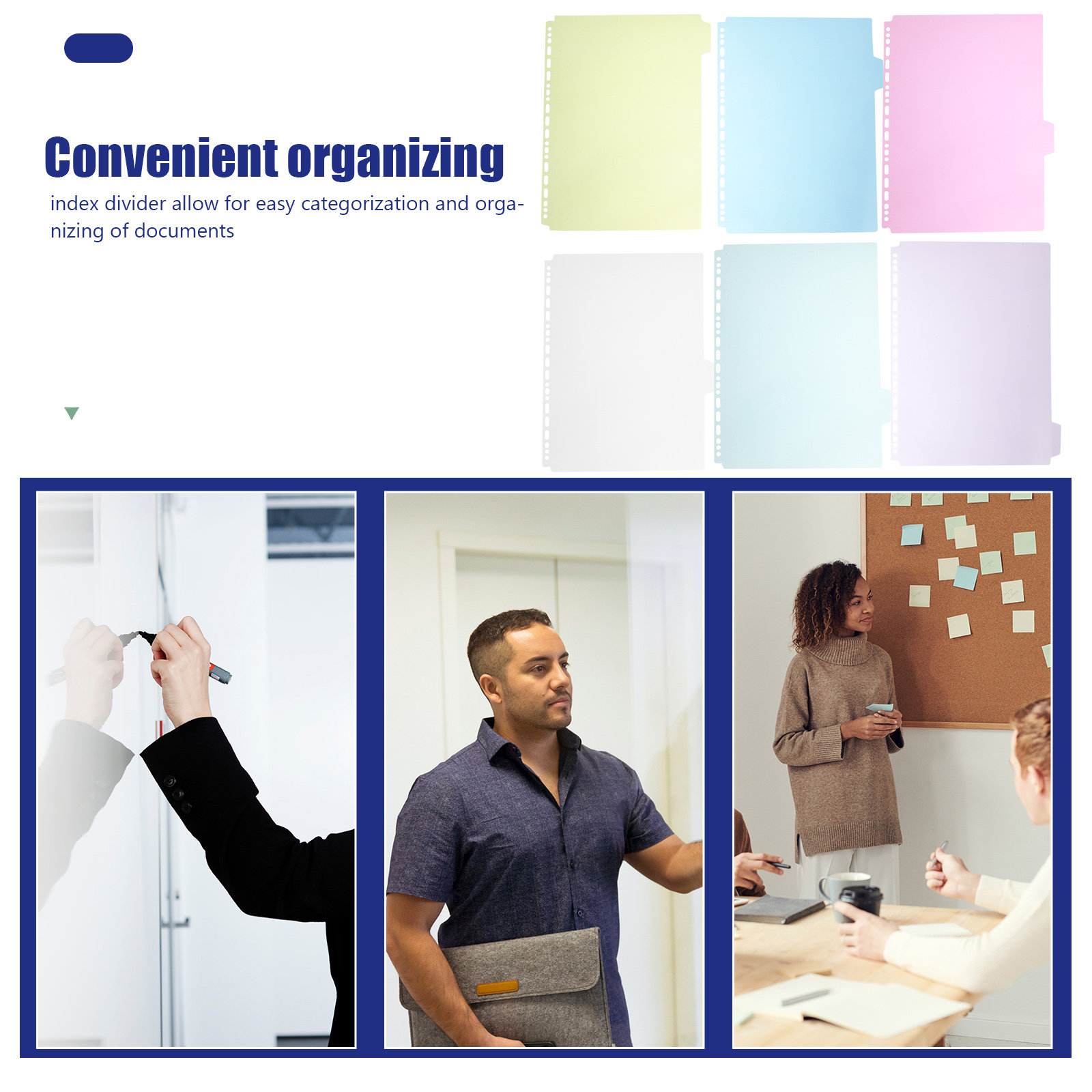 6Pcs Tabbed Binder Dividers A4 - đánh giá và giá Tab Divider A4