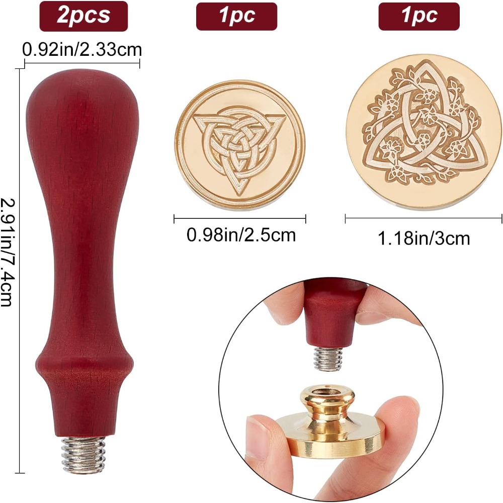 2 Set Celtic Knot Wax Seal Sta - đánh giá và giá Wax Seal Stamp Set