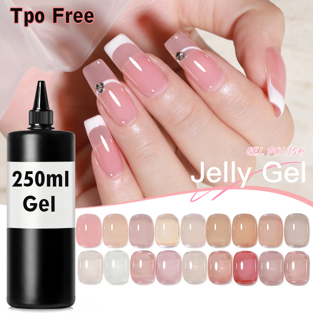 250ml Milky White Jelly Pink G - đánh giá và giá Gel Refill Pack