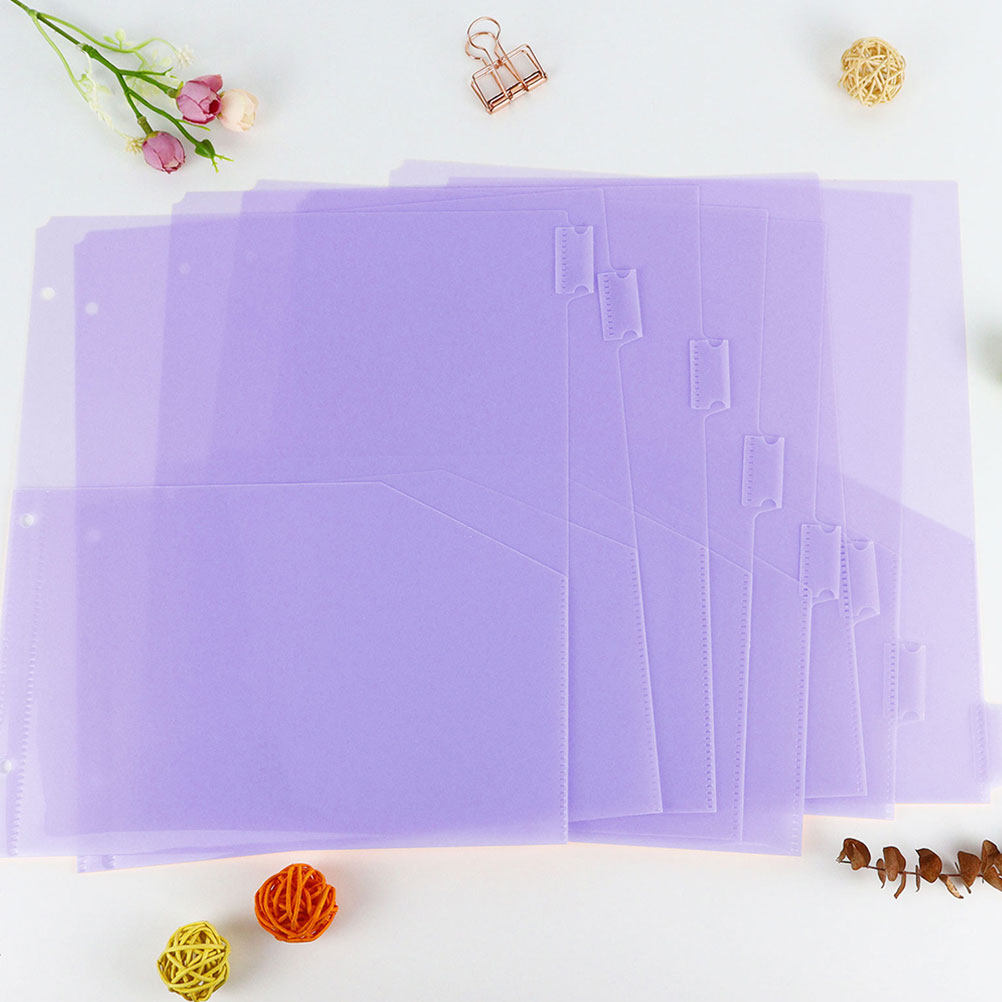 2Sets Binder Dividers Plastic  - đánh giá và giá Tab Divider A4