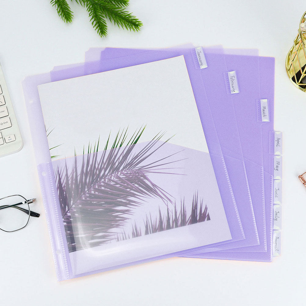 2Sets Binder Dividers Plastic  - đánh giá và giá Tab Divider A4