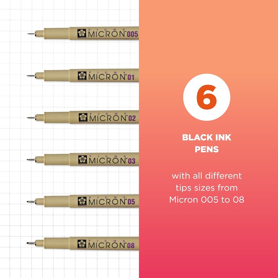 Pigma Micron Fineliner Pens wi - đánh giá và giá Archive Box Set