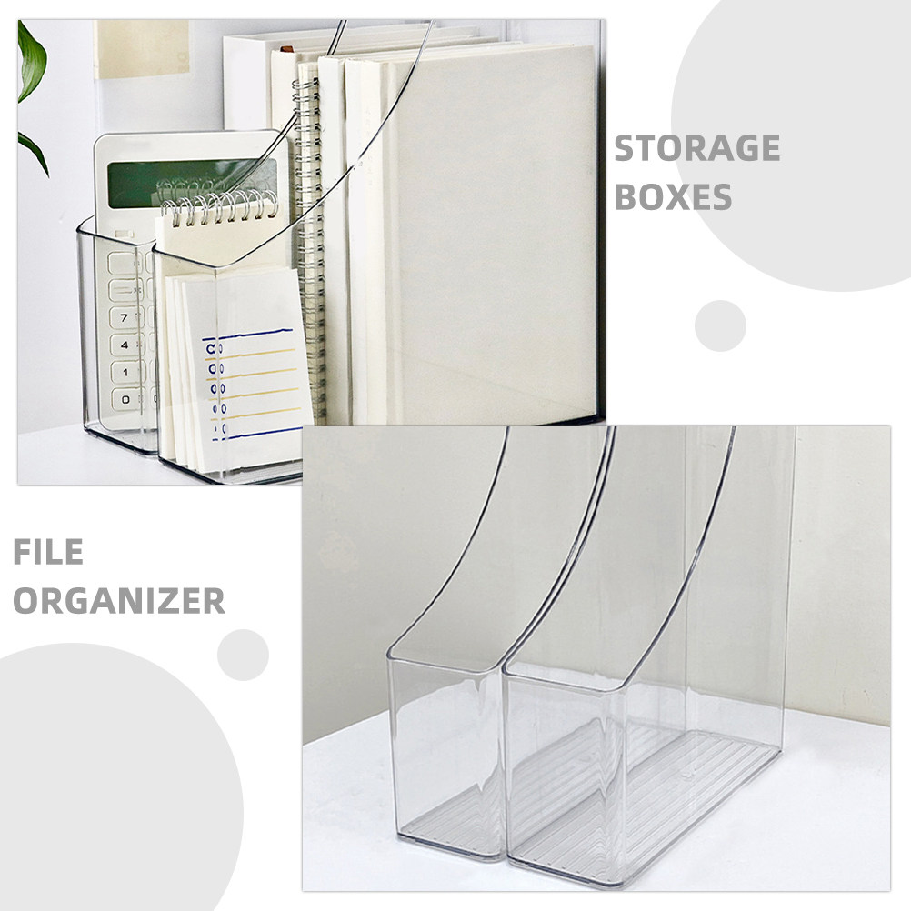 2Pcs Transparent File Organize - đánh giá và giá Magazine Holder Rack