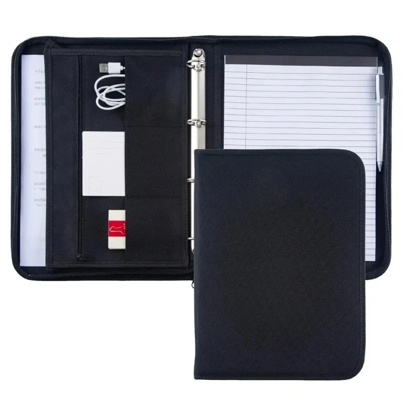 Large Black Business Portfolio - đánh giá và giá Binder A4 Lever