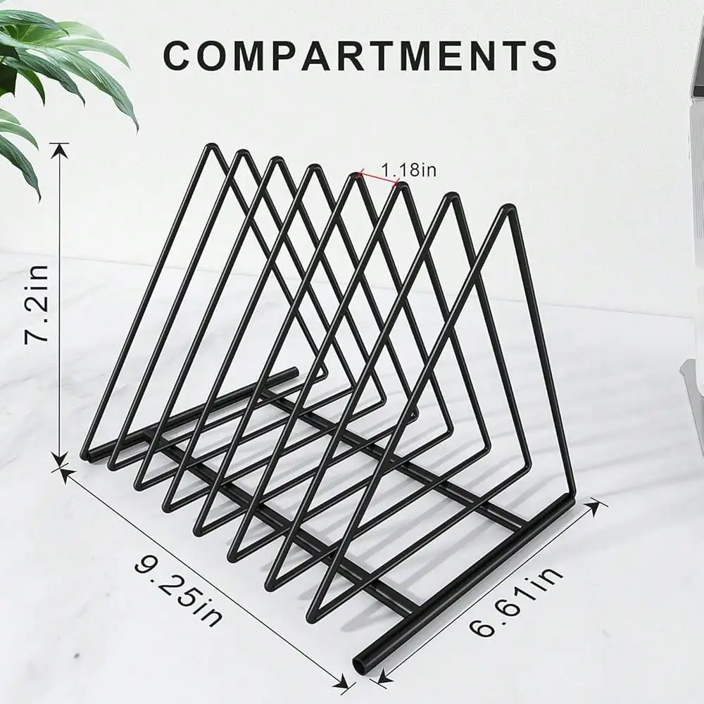 Triangle File Folder Racks,7 S - đánh giá và giá Magazine Holder Rack