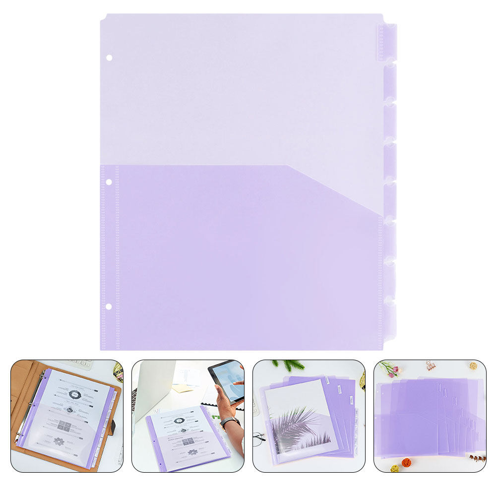 2Sets Binder Pockets Dividers  - đánh giá và giá Tab Divider A4