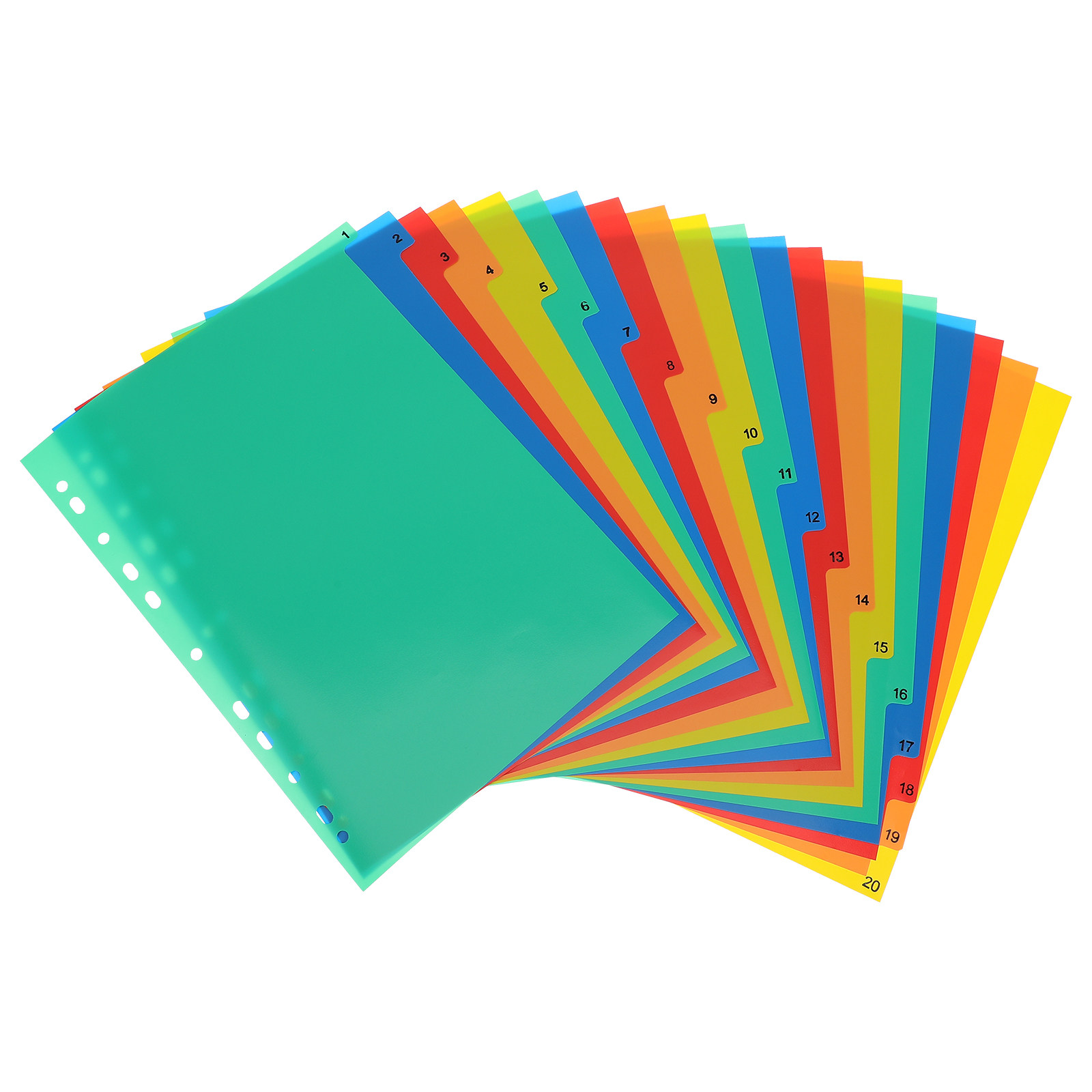 20 Pages A4 Colorful Plastic B - đánh giá và giá Tab Divider A4
