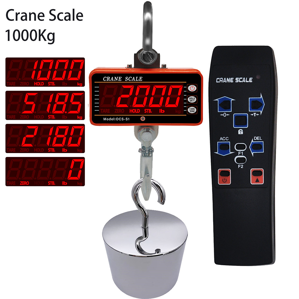 Digital Crane Scale 500kg 1000 - đánh giá và giá Tape Dispenser Weighted