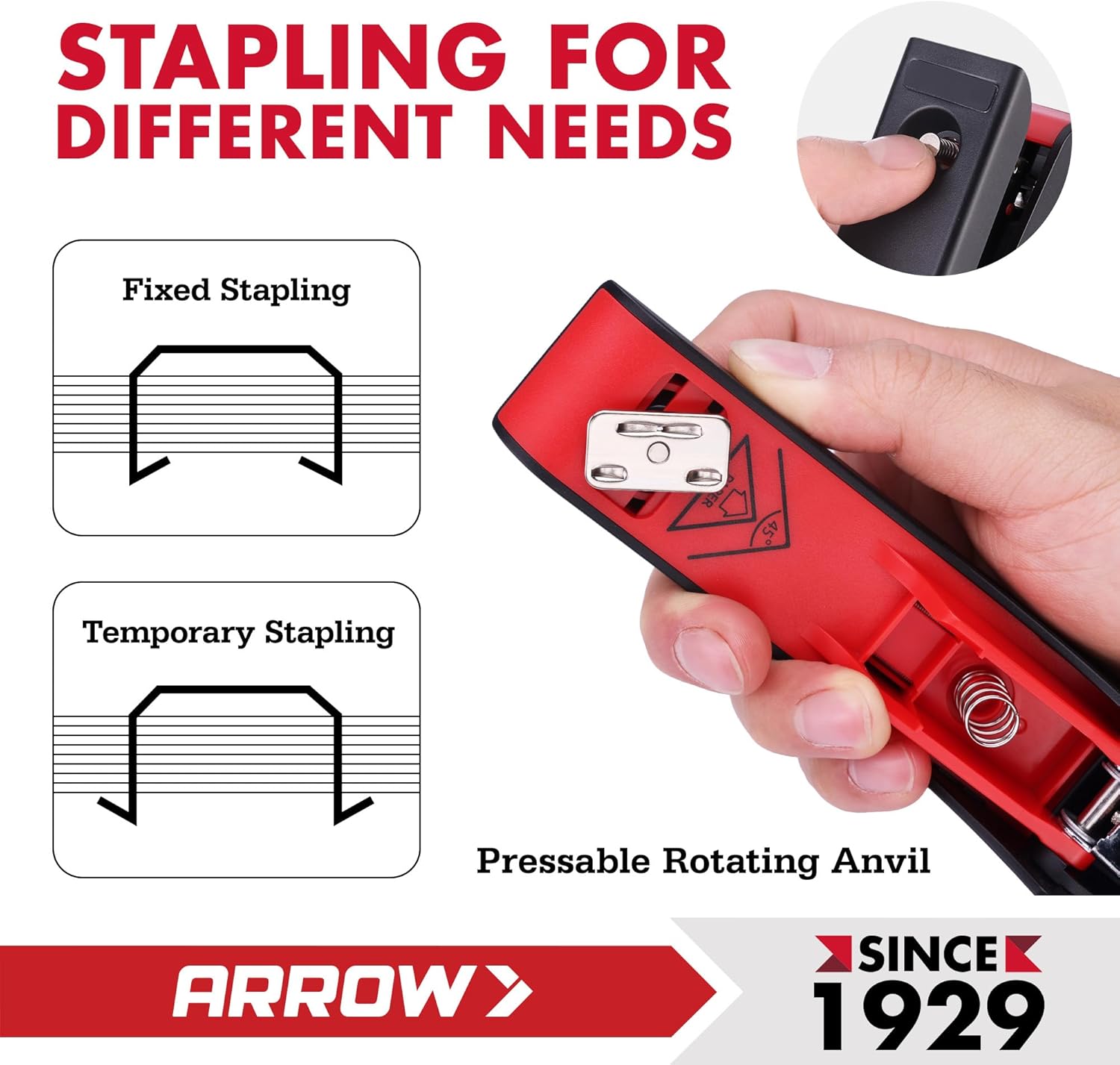 Arrow Office Stapler Set, 25 S - đánh giá và giá Stapler Half Strip