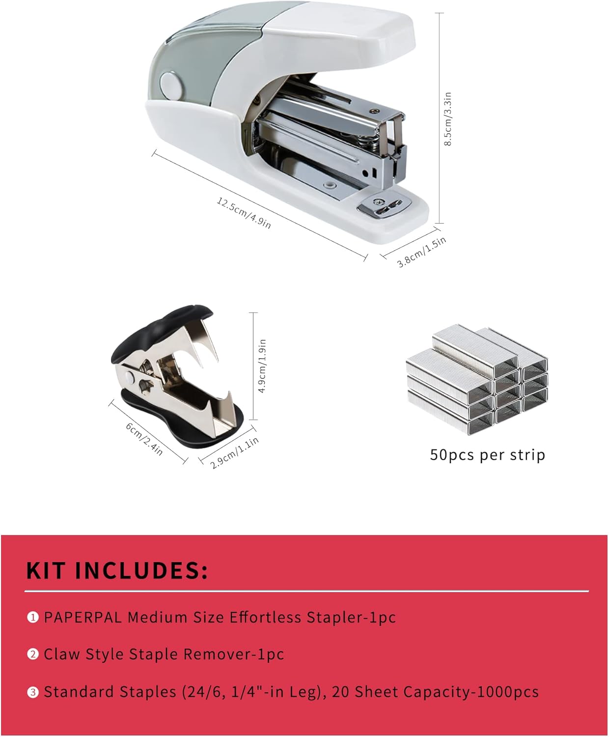 Effortless Standard Stapler Se - đánh giá và giá Stapler Half Strip