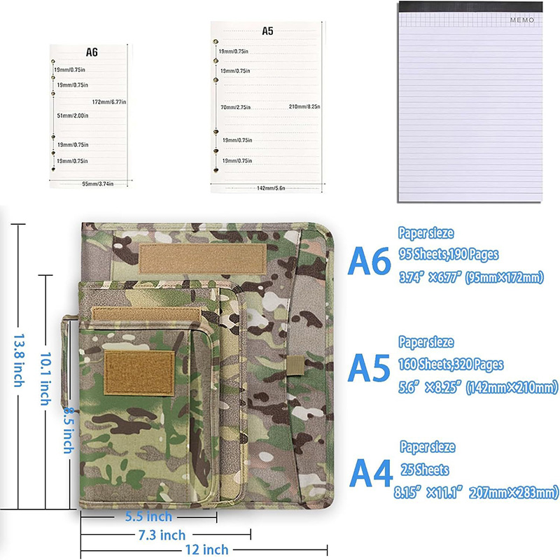 Tactical Outdoor Padfolio Ring - đánh giá và giá Binder A4 Lever
