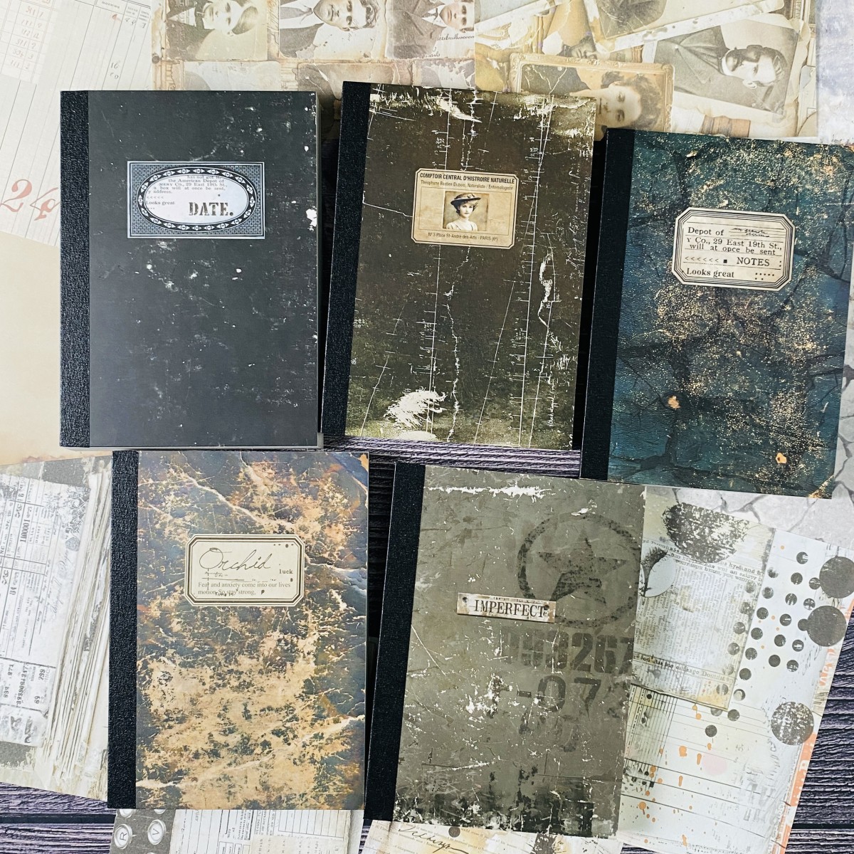 100sheets Vintage Scrapbook Pa - đánh giá và giá Ink Blotter Paper