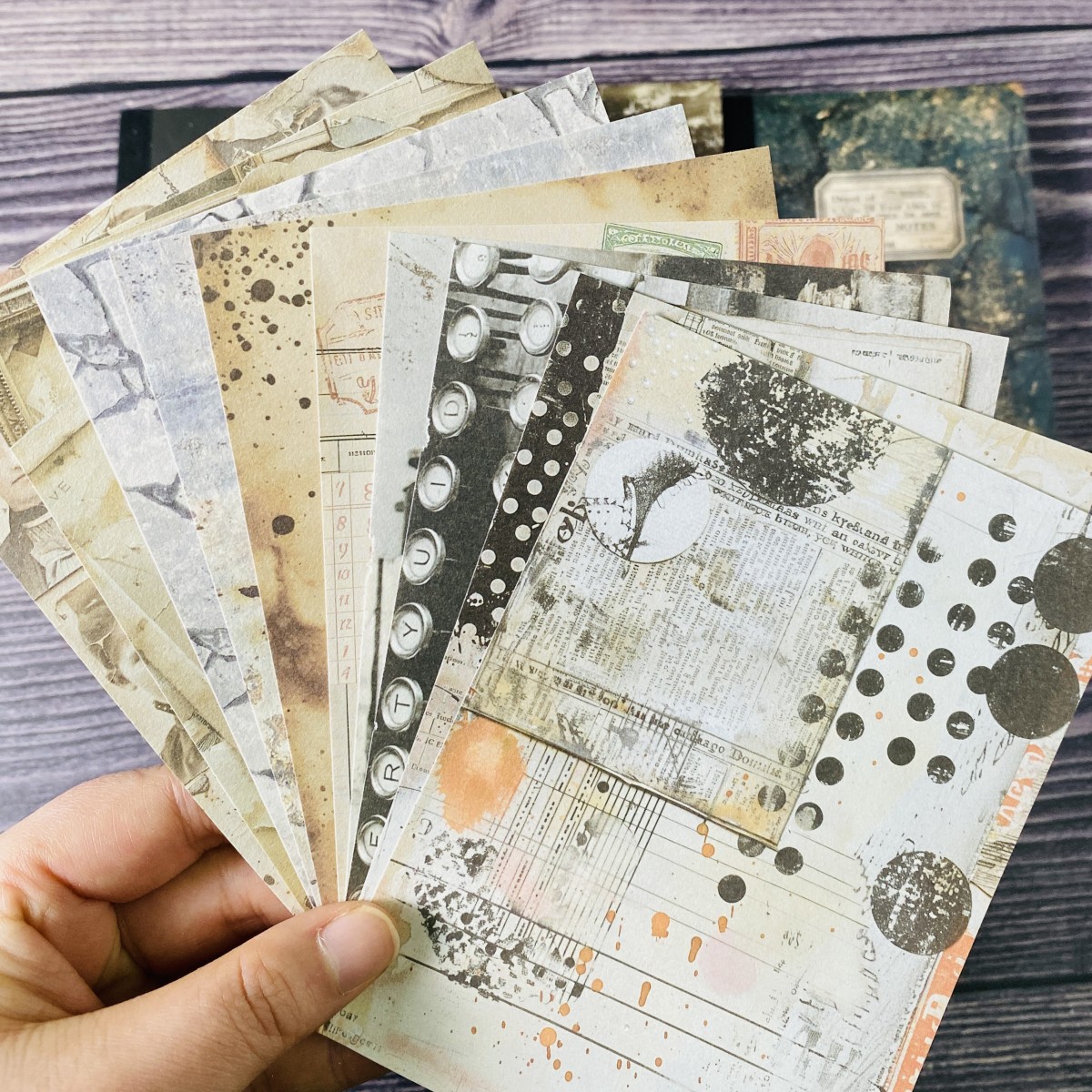 100sheets Vintage Scrapbook Pa - đánh giá và giá Ink Blotter Paper