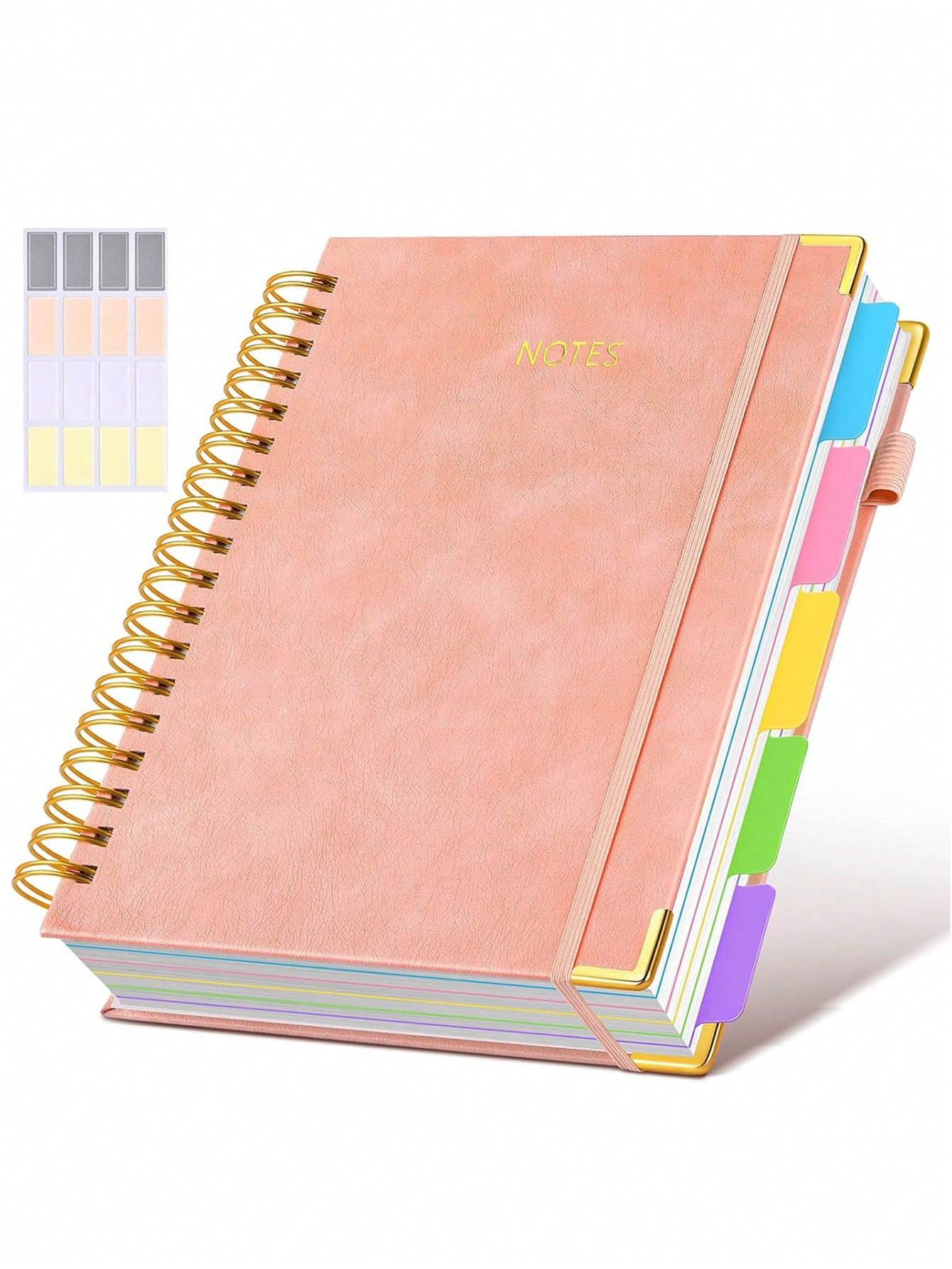 1PC Hardcover Spiral Notebook  - đánh giá và giá Tab Divider A4