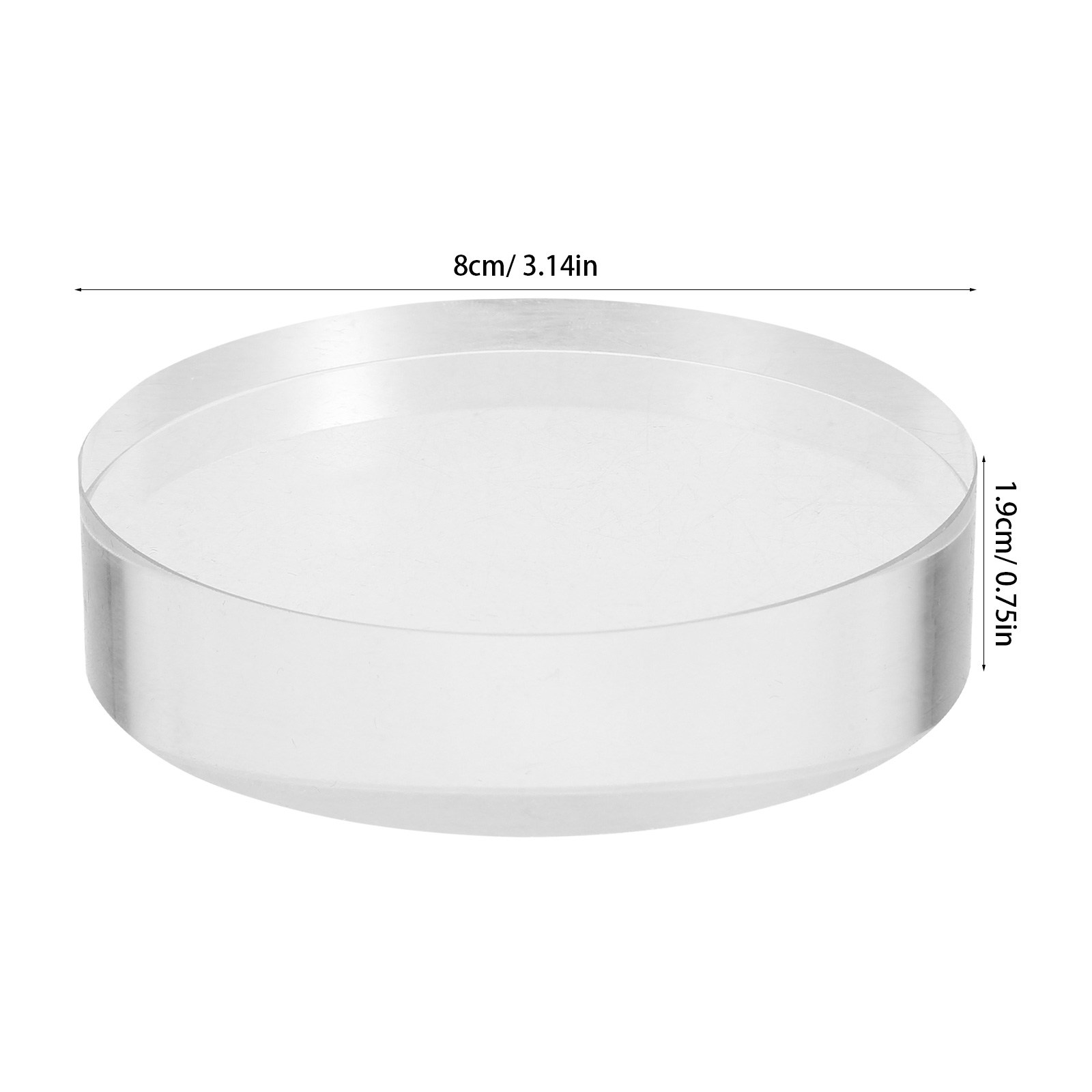 2Pcs Clear Round Crystal Glass - đánh giá và giá Book Weight Glass