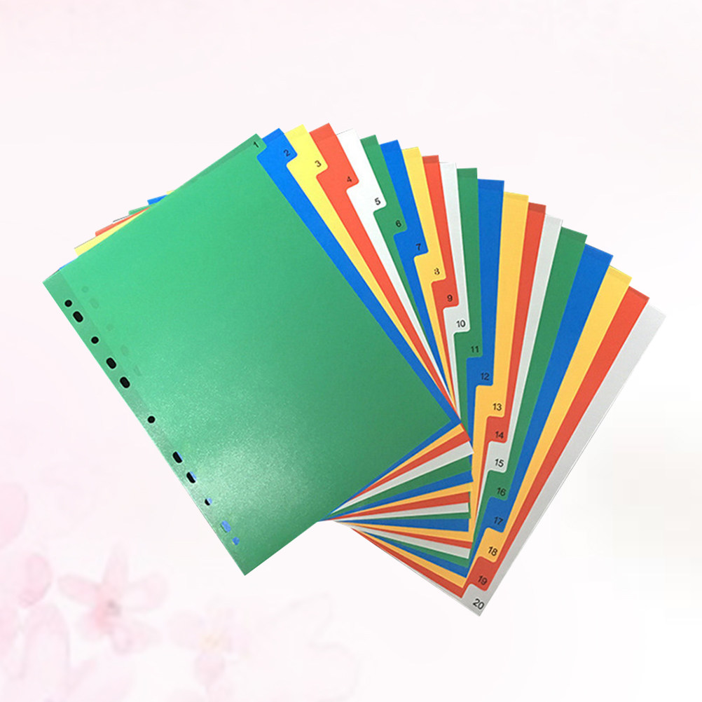 40Pcs A4 Multi-Color Insertabl - đánh giá và giá Tab Divider A4