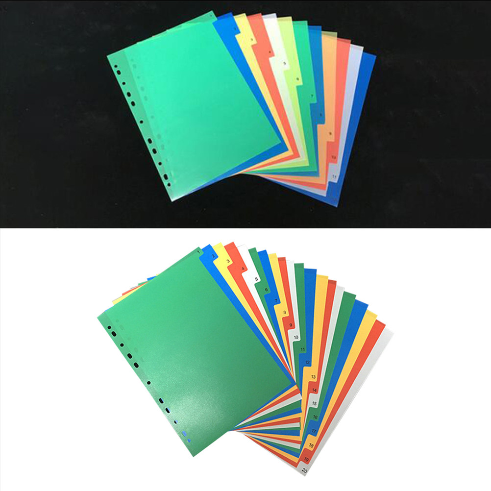 40Pcs A4 Multi-Color Insertabl - đánh giá và giá Tab Divider A4